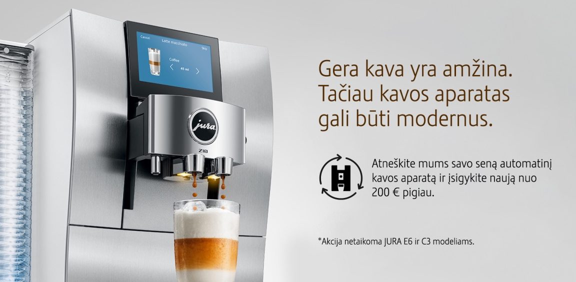 JURA KAVOS PIRKLYS KEITIMO AKCIJA